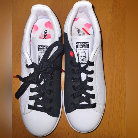 adidas Shoes - Adidas, Stan Smith, pink, black, white, 7